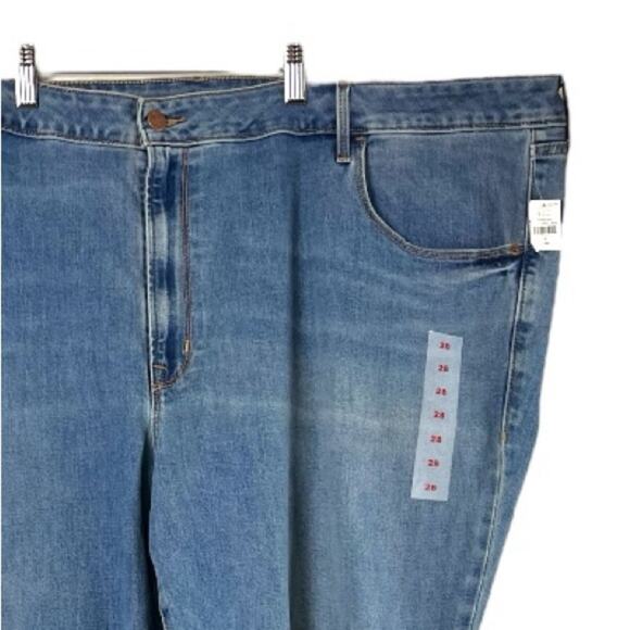 Old Navy Jeans NEW Mid Rise Kicker Boot Cut Light Wash Women’s Plus Size 28L - Picture 6 of 9